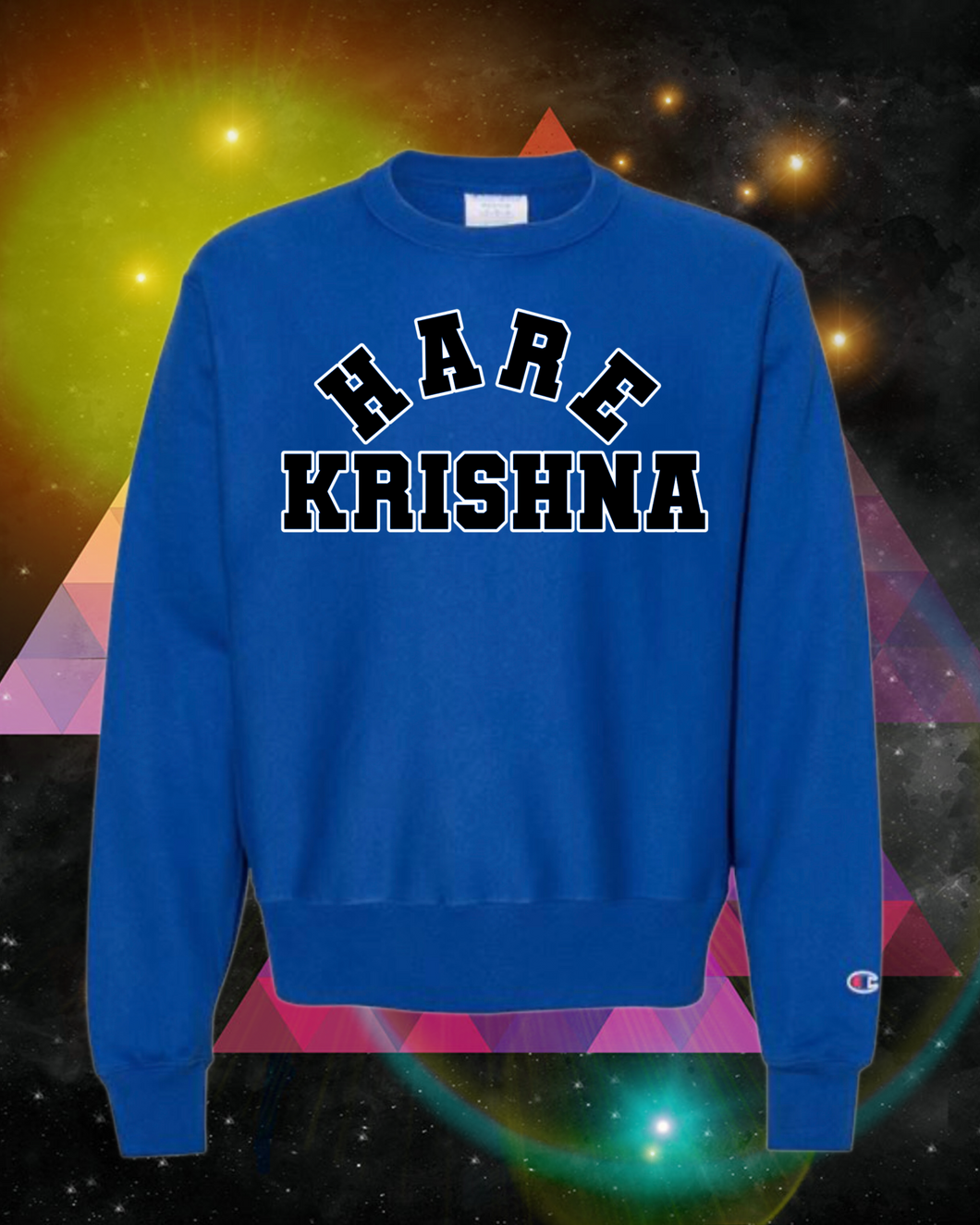 Hare Krishna Heavyweight Champion Reverse Weave Sweatshirt Blue